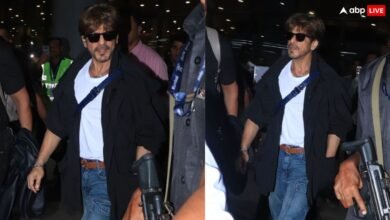 Photo of Shah Rukh Khan Pics: मेट गाला में जलवा बिखेरने के बाद मुंबई लौटे शाहरुख खान, एयरपोर्ट पर दिखा कूल लुक